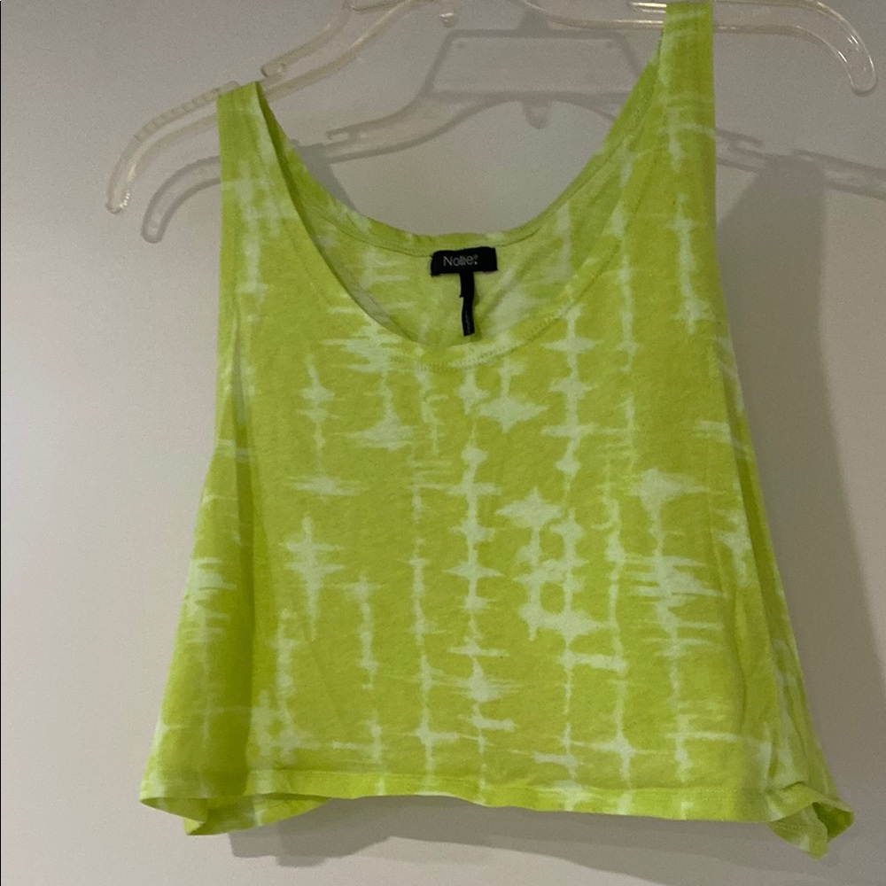 Noize Lime Green Tie-Dye Women's Top